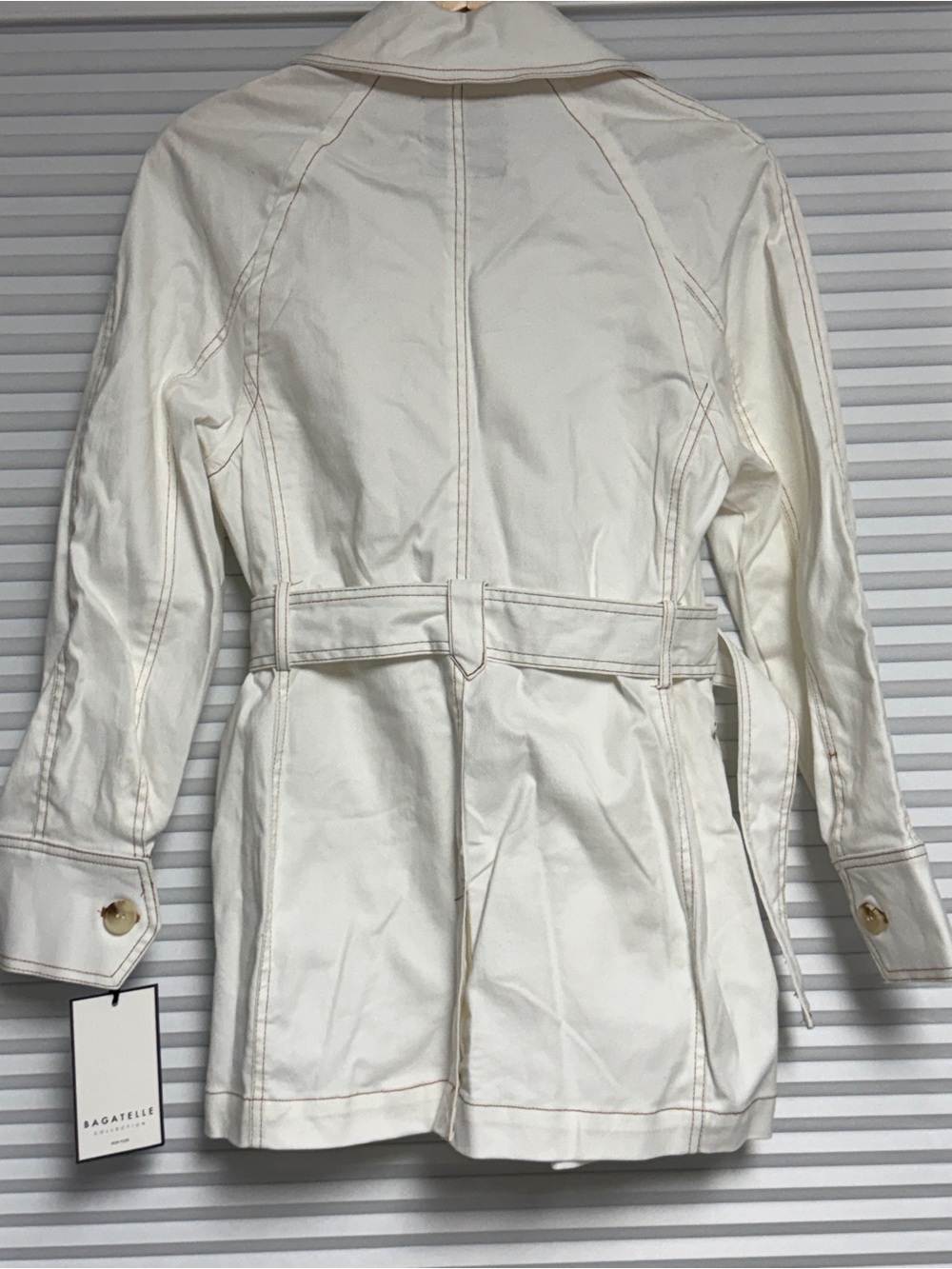 Bagatelle off-White Cotton B Utility Jacket with Belt - Picture 2 of 4